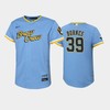 2022-23 City Connect Youth Milwaukee Brewers Corbin Burnes 39 Corbin Burnes Jersey - Powder Blue - Robokeg
