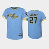 2022-23 City Connect Youth Milwaukee Brewers Willy Adames 27 Willy Adames Jersey - Powder Blue - Robokeg
