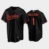 2022-23 Draft Baltimore Orioles Jackson Holliday 1 Black Alternate Jersey - Robokeg