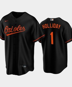 2022-23 Draft Baltimore Orioles Jackson Holliday 1 Black Alternate Jersey - Robokeg