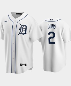2022-23 Draft Detroit Tigers Jace Jung 2 White Home Jersey - Robokeg