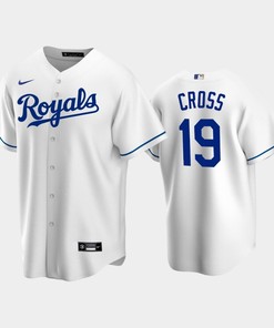 2022-23 Draft Kansas City Royals Gavin Cross 19 White Home Jersey - Robokeg