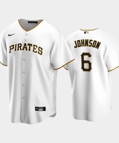 2022-23 Draft Pittsburgh Pirates Termarr Johnson 6 White Home Jersey - Robokeg