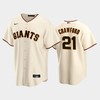 2022-23 Draft San Francisco Giants Reggie Crawford 21 Cream Home Jersey - Robokeg