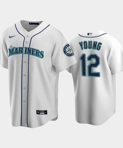 2022-23 Draft Seattle Mariners Cole Young 12 White Home Jersey - Robokeg