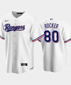 2022-23 Draft Texas Rangers Kumar Rocker 80 White Home Jersey - Robokeg