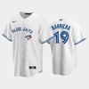 2022-23 Draft Toronto Blue Jays Brandon Barriera 19 White Home Jersey - Robokeg