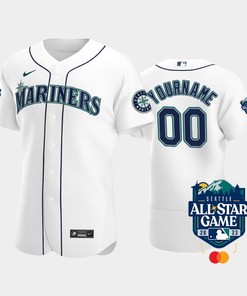 2023 All-Star Game Seattle Mariners 00 Custom White Jersey - Robokeg
