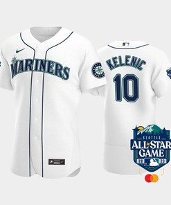 2023 All-Star Game Seattle Mariners 10 Jarred Kelenic White Jersey - Robokeg