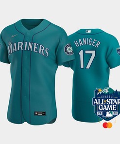 2023 All-Star Game Seattle Mariners 17 Mitch Haniger Aqua Jersey - Robokeg
