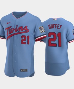 21 Tyler Duffey Minnesota Twins 60th Season Anniversary Alternate Jersey Light Blue Jersey - Robokeg