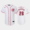 26 Raisel Iglesias Youth Reds Home White Jersey - Robokeg