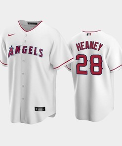 28 Andrew Heaney White Los Angeles Angels Home Jersey - Robokeg