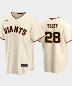 28 Buster Posey Cream Home San Francisco Giants Jersey - Robokeg