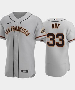 33 Darin Ruf Gray Road San Francisco Giants Jersey - Robokeg