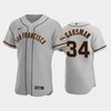 34 Kevin Gausman Gray Road San Francisco Giants Jersey - Robokeg