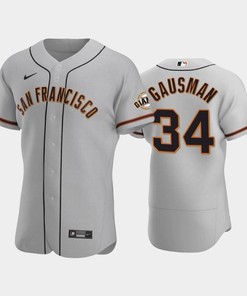 34 Kevin Gausman Gray Road San Francisco Giants Jersey - Robokeg