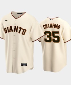 35 Brandon Crawford Cream Home San Francisco Giants Jersey - Robokeg