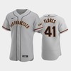 41 Wilmer Flores Gray Road San Francisco Giants Jersey - Robokeg