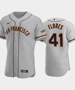 41 Wilmer Flores Gray Road San Francisco Giants Jersey - Robokeg