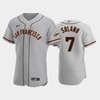 7 Donovan Solano Gray Road San Francisco Giants Jersey - Robokeg