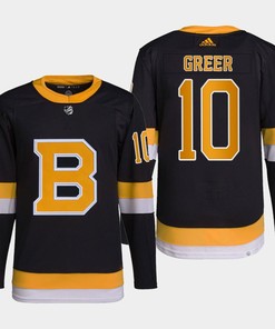 A.J. Greer 10 Boston Bruins Black Jersey Alternate - Robokeg