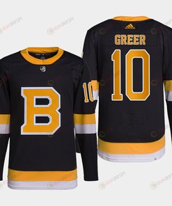 A.J. Greer 10 Boston Bruins Black Jersey Alternate - Robokeg