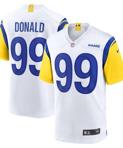 Aaron Donald Los Angeles Rams Alternate Game Jersey - White Nfl - Robokeg