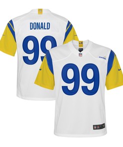 Aaron Donald Los Angeles Rams Alternate Game Jersey - White Nfl - Robokeg