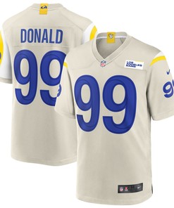 Aaron Donald Los Angeles Rams Game Jersey - Bone Nfl - Robokeg