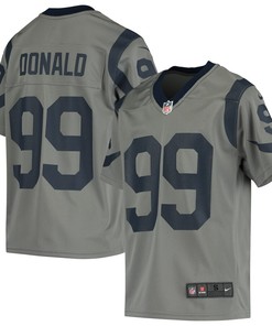 Aaron Donald Los Angeles Rams Nike Youth Inverted Game Jersey - Gray - Robokeg