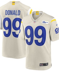 Aaron Donald Los Angeles Rams Player Game Jersey - Bone Nfl - Robokeg