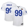 Aaron Donald Los Angeles Rams Super Bowl Lvi Game Patch Jersey - White Nfl - Robokeg