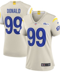 Aaron Donald Los Angeles Rams Womens Game Jersey - Bone Nfl - Robokeg