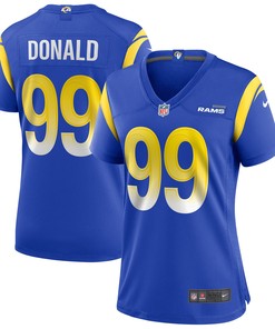 Aaron Donald Los Angeles Rams Womens Game Jersey - Royal Nfl - Robokeg