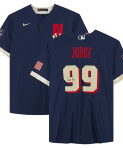 Aaron Judge New York Yankees Fanatics Autographed 2021 Mlb All-star Game Replica Jersey - Robokeg