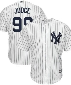 Aaron Judge New York Yankees Home Cool Base Player Jersey - White Navy - Robokeg