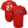 Aaron Nola Philadelphia Phillies Alternate Official Cool Base Player Jersey - Red - Robokeg