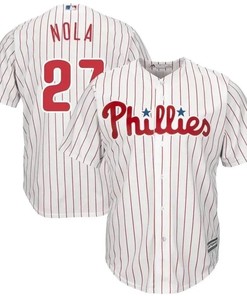 Aaron Nola Philadelphia Phillies Official Cool Base Player Jersey - White - Robokeg