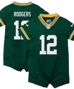 Aaron Rodgers Green Bay Packers Infant Romper Jersey - Green Nfl - Robokeg