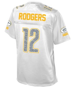 Aaron Rodgers Green Bay Packers Nfl Pro Line Womens White Out Fashion Jersey - White - Robokeg