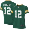 Aaron Rodgers Green Bay Packers Nike Girls Youth Game Jersey - Green - Robokeg