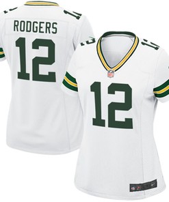 Aaron Rodgers Green Bay Packers Nike Womens Game Jersey - White - Robokeg