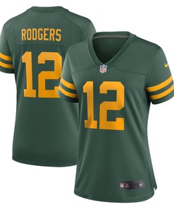 Aaron Rodgers Green Bay Packers Womens Alternate Game Player Jersey - Green Nfl - Robokeg