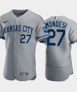 Adalberto Mondesi 27 Kansas City Royals 2022-23 Gray Men's Jersey - Robokeg