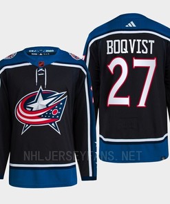 Adam Boqvist 27 Reverse Retro 2.0 2022 Columbus Blue Jackets Navy Jersey Primegreen - Robokeg