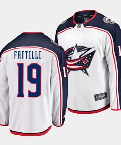 Adam Fantilli #19 Columbus Blue Jackets 2023 NHL Draft Away Men Jersey - White - Robokeg
