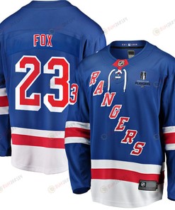 Adam Fox 23 New York Rangers Stanley Cup 2023 Playoffs Patch Home Breakaway Men Jersey - Blue - Robokeg