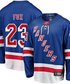 Adam Fox New York Rangers Fanatics Branded 2017/18 Home Breakaway Replica Jersey - Blue Nhl - Robokeg