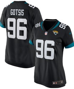 Adam Gotsis Jacksonville Jaguars Womens Game Jersey Black Nfl - Robokeg